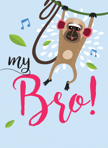 My Bro card design